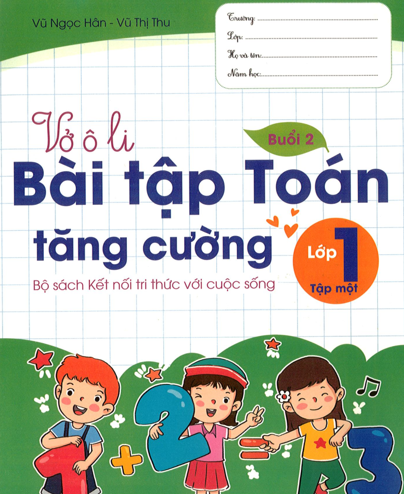 Vở ô li Bài tập Toán tăng cường lớp 1 Miễn phí